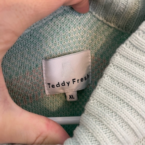 Teddy Fresh Falling Bears Pastel Sweater XL - Picture 3 of 6